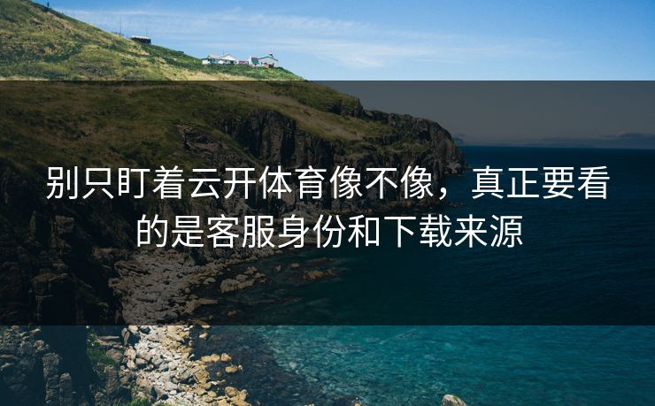 别只盯着云开体育像不像,真正要看的是客服身份和下载来源 别只盯着云开体育像不像,真正要看的是客服身份和下载来源